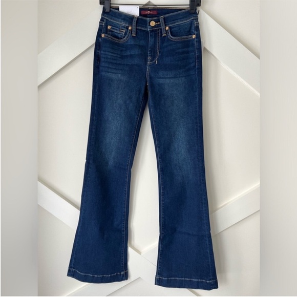 7 For All Mankind Dojo Original Jeans Trouser NWT Size 25 7FAMK Golden pockets - Picture 5 of 15